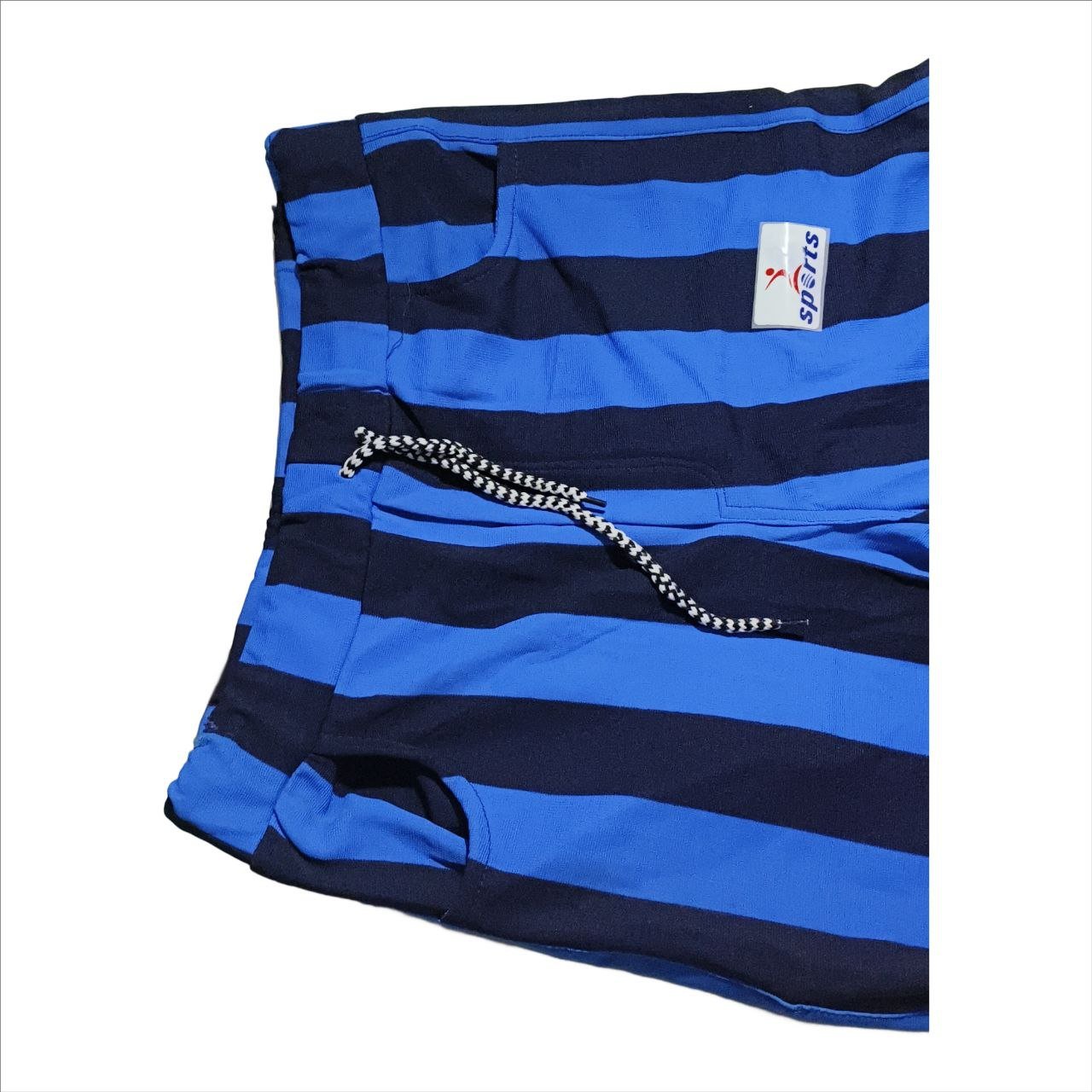 They feature an elastic waistband with a patterned drawstring and a white "sports" tag on the side