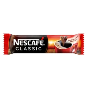 Vivid product photo of "Instant Coffee" 2 Rs single-serve sachet, 1.2g, rich blend.